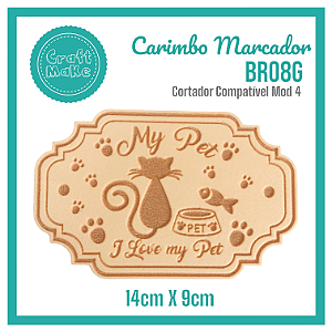 Carimbo Marcador BR08G - My Pet Gato