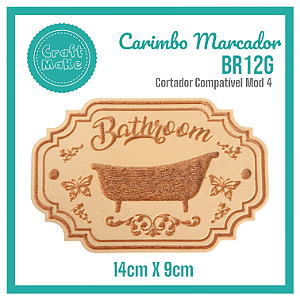 Carimbo Marcador BR12G - Bathroom