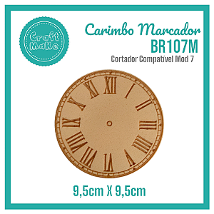 Carimbo Marcador BR107M - Relógio Romano