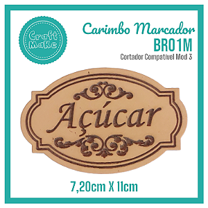 Carimbo Marcador BR01M - Açúcar