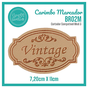 Carimbo Marcador BR02M - Vintage Rótulo