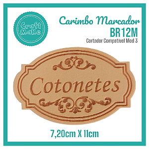 Carimbo Marcador BR12M - Cotonetes