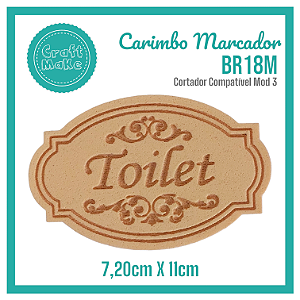 Carimbo Marcador BR18M - Toilet