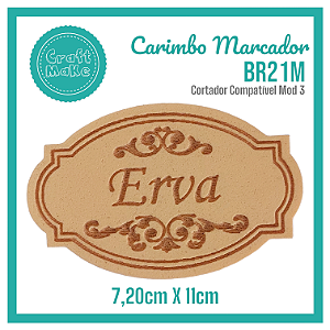 Carimbo Marcador BR21M - Erva