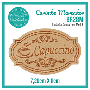 Carimbo Marcador BR28M - Capuccino