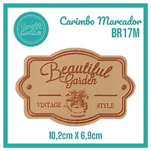 Carimbo Marcador BR17M - Beautiful Garden