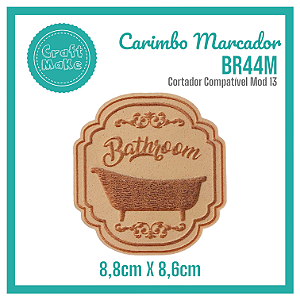 Carimbo Marcador BR44M - Bathroom