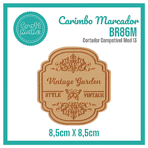 Carimbo Marcador BR86M - Style Vintage