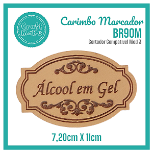 Carimbo Marcador BR90M - Álcool em Gel