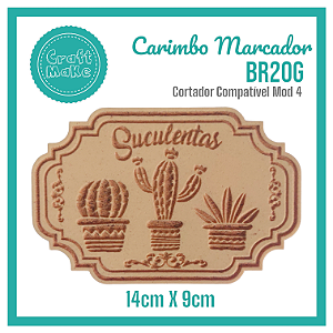 Carimbo Marcador BR20G - Suculentas