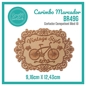 Carimbo Marcador BR49G - Bicicleta