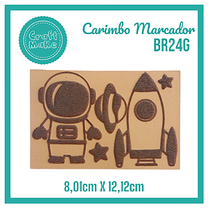 Carimbo Marcador BR24G - Astronauta Baby