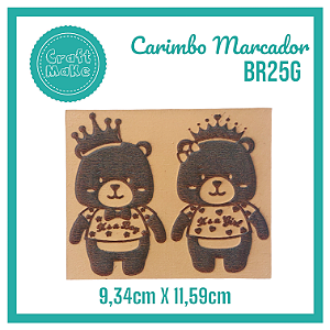 Carimbo Marcador BR25G - Ursinhos Baby