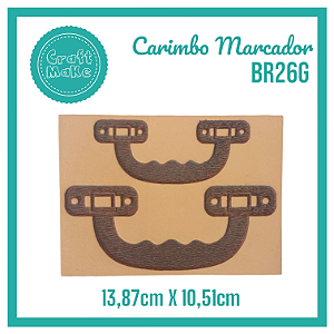 Carimbo Marcador BR26G - Alça Maleta