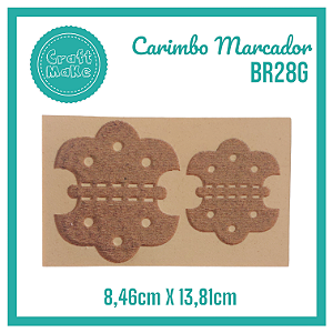 Carimbo Marcador BR28G - Dobradiça Oriental