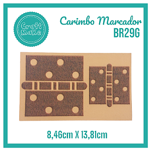 Carimbo Marcador BR29G - Dobradiça Retrô