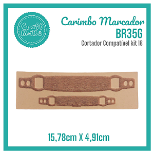 Carimbo Marcador BR35G - Alça Lisa Argolas