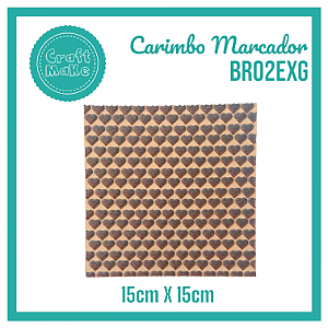 Carimbo Marcador BR02EXG - Textura Corações