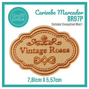 Carimbo Marcador BR97P - Vintage Roses Collection