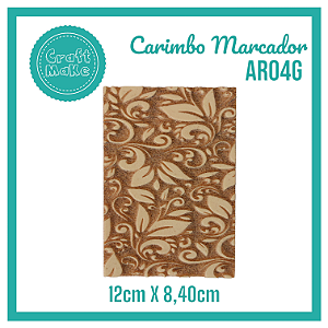 Carimbo Marcador AR04G - Arabescos Folhas