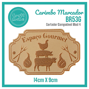 Carimbo Marcador BR53G - Espaço Gourmet