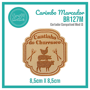 Carimbo Marcador BR127M - Cantinho do Churrasco