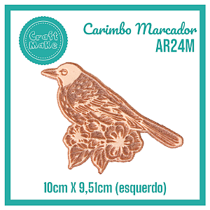 Carimbo Marcador AR24M - Passarinho Jerônimo Esquerdo