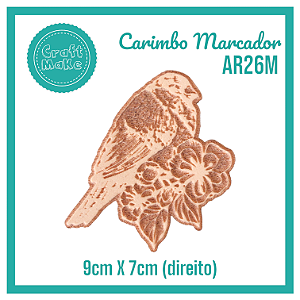 Carimbo Marcador AR26M - Passarinho José Direito