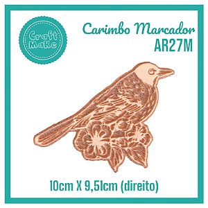 Carimbo Marcador AR27M - Passarinho Jerônimo Direito