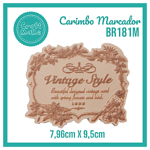 Carimbo Marcador BR181M - Vintage Style 1893
