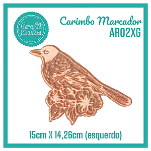 Carimbo Marcador AR02XG - Passarinho Jerônimo Esquerdo