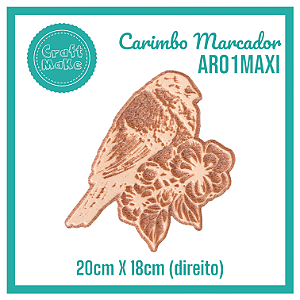 Carimbo Marcador AR01MAXI - Passarinho José Direito