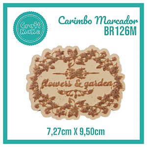 Carimbo Marcador BR126M - Flowers & Garden Provençal