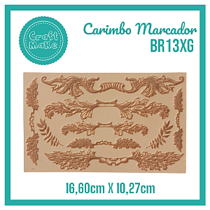 Carimbo Marcador BR13XG - Arabescos e Folhas