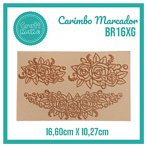 Carimbo Marcador BR16XG - Arranjo Rosas
