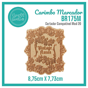 Carimbo Marcador BR175M - Vintage Roses