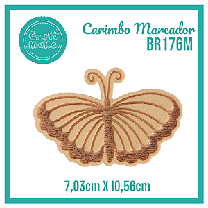 Carimbo Marcador BR176M - Borboleta Provençal