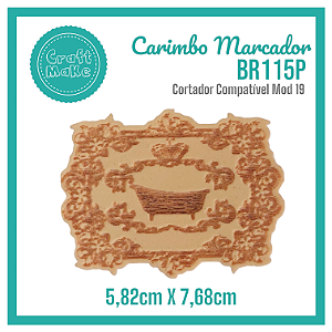 Carimbo Marcador BR115P - Banheira Provençal