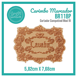 Carimbo Marcador BR118P - Lavabo Provençal