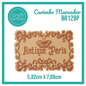 Carimbo Marcador BR128P - Antíque Paris