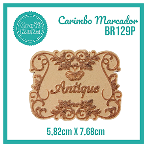 Carimbo Marcador BR129P - Antíque