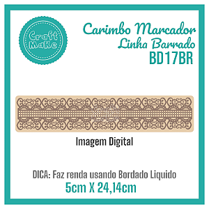 Carimbo Marcador Barrado BD17BR Arabesco Grécia