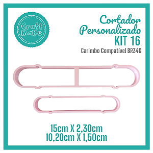 Cortador Personalizado Kit 16 - Alça Redonda