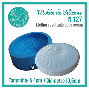 Molde de Silicone 127 - Tampa Diamante