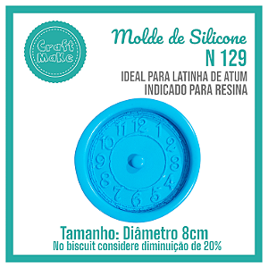 Molde de Silicone 129 - Relógio Vintage