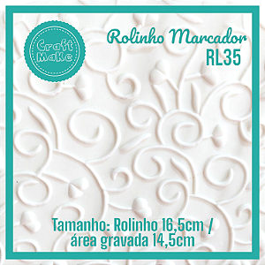 RL35 Rolinho Marcador Arabesco Coração