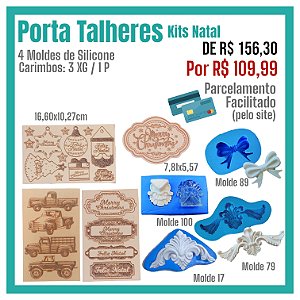 Kit Aula Porta Talheres Farm House Natal