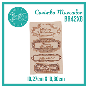 Carimbo Marcador BR42XG Tags Tradicional Natal