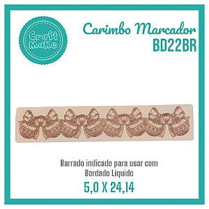 Carimbo Marcador BD22BR Barrado Bola de Natal