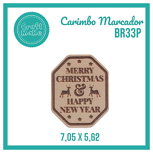 Carimbo Marcador BR33P Happy New Year